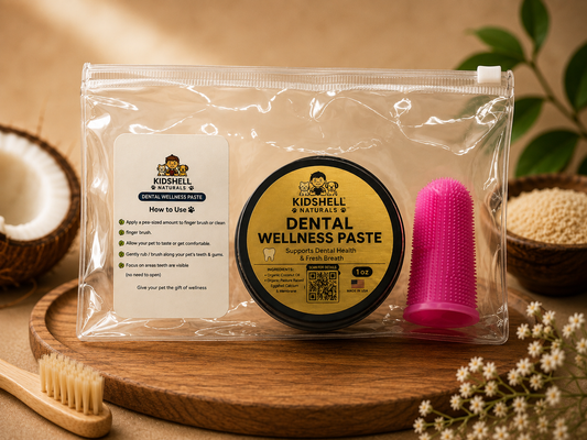 Dental Wellness Paste for Dogs & Cats KidShell Naturals
