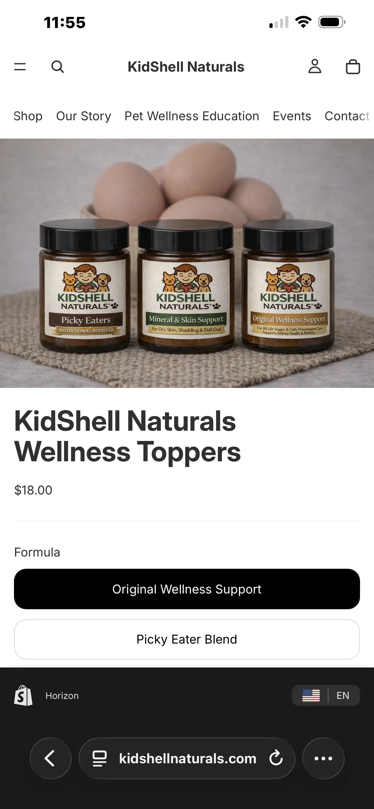 Home page KidShell Naturals