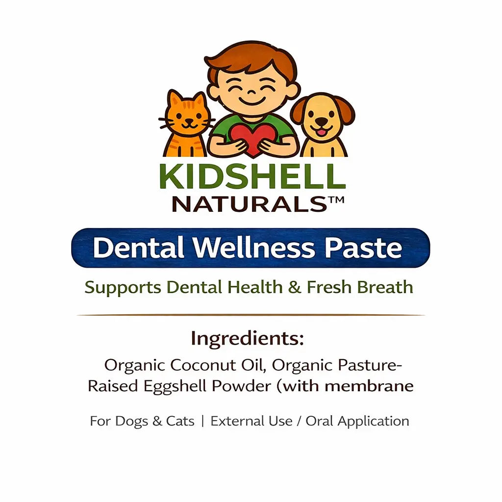 Dental Wellness Paste for Dogs & Cats KidShell Naturals