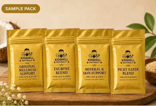 KidShell Naturals Wellness Topper Starter Sample Pack for Cats & Dogs KidShell Naturals