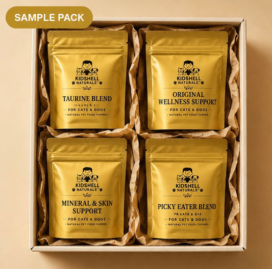 KidShell Naturals Wellness Topper Starter Sample Pack for Cats & Dogs KidShell Naturals