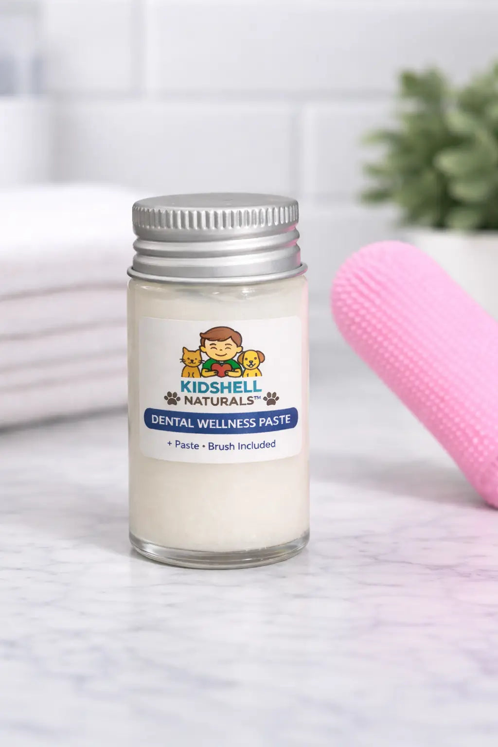 Dental Wellness Paste for Dogs & Cats KidShell Naturals