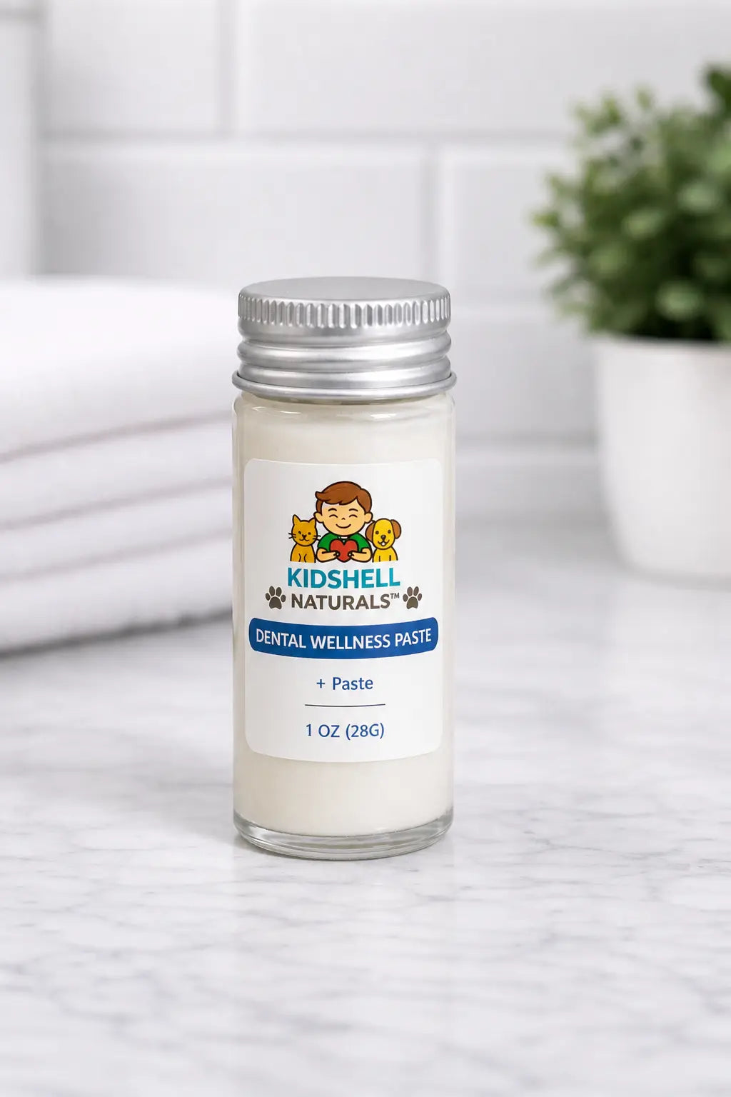 Dental Wellness Paste for Dogs & Cats KidShell Naturals