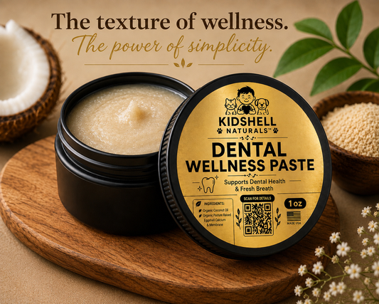 Dental Wellness Paste for Dogs & Cats KidShell Naturals